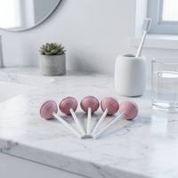 Lolipop Kesehatan Pencernaan Anak Bebas Gula Terlaris, Rasa Stroberi, Pemasok OEM Label Pribadi