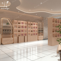 Vitrine cosmétique Salon de beauté Vitrine pour ongles Porte en verre Produits de soins de la peau Étagères Étagères multicouches