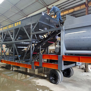 Twee Aggregaattrechter 60 M3/H Mengfabriek Mobiele Betonbatchinstallatie Hzs60 Klaar Elektrisch - Product Image 4