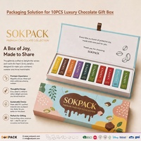 Maßgefertigte Magnetische Flip-Top Umweltfreundliche Schokoladen- & Babynahrung-Geschenkbox mit Einzelnischen Premium Starre Papierverpackung