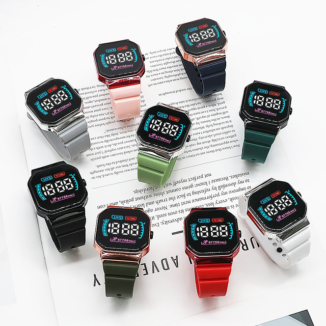 Men and Women Sports Watches Electronic LED Digital Watches Fashion Casual Simple Plating High-quality Digital Watches