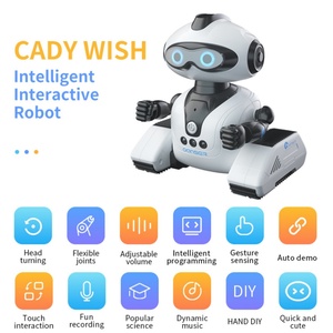 Robot RC programmable pour enfants SJY-R22, détection gestuelle, portée de 30 m, plastique, éducatif, télécommande, intelligent, interactif, intelligent - Product Image 2