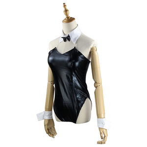 Costume de lapin Sakurajima Mai pour femme adulte, combinaison noire, nœud papillon, bas, oreilles de lapin, leggings, tenue de cosplay anime - Product Image 3