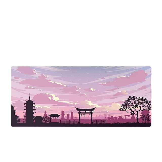 Hot Sale Gaming Mouse and Keyboard Pad Large Size Desk Mat with Rubber Base and Stitched Edges PC Usage 600*300*2MM for Office