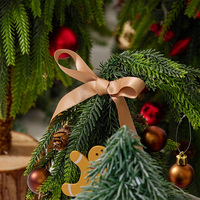 Mini sapin de Noël artificiel en PVC à col courbé de 30/45/60 cm, décoration de table, imperméable, utilisation en intérieur