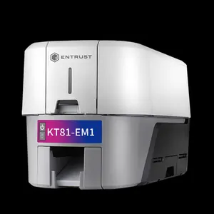 เครื่องพิมพ์บัตรพลาสติก NFC KT81-EM1ดาต้าคาร์ดความไว้วางใจด้านเดียวสองด้านเครื่องพิมพ์บัตรพลาสติก ID ธุรกิจ NFC