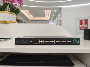 BZJH-TSN4412F <b>Time</b>-sensitive Network: 10 Gigabit, 16 Optical Fibers, 12 Electrical Wires; Industrial <b>Switch</b> - Product Image 5