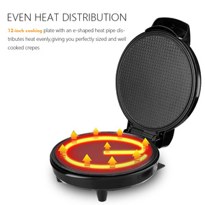 เครื่องทำแพนเค้กไฟฟ้า เครื่องทำเครปแบบไม่ติดกระทะ เครื่องทำวาฟเฟิลโคน สำหรับไอศกรีมและอาหารเช้า 220V 110V - Product Image 4