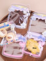 Sacs d'emballage pour snacks, bonbons et biscuits, en matériau composite de qualité alimentaire, refermables, imprimés avec un motif de dessin animé, pour commandes personnalisées XS