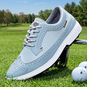 Nuevo Diseño, Talla Grande, Impermeable, Parte Superior de Cuero Genuino, Microfibra, PU, Suela de Goma Personalizada, Clásico, Malla de Golf para Hombre, Invierno - Product Image 3