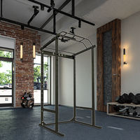 Équipement d'entraînement de poids de câble en métal Squat de support de puissance de gymnastique Smith Machine