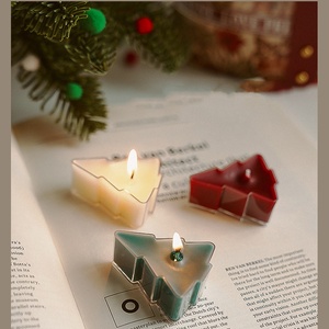 New Arrival Organic Christmas <b>Candles</b> Handmade Soy Wax Tree Shaped Aroma <b>Candles</b> - Product Image 6