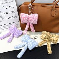 Gantungan Kunci Pita Lucu, Liontin Tas Plush, Aksesoris Tas Pita Modis untuk Dekorasi Tas Wanita, Grosir