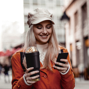 ステンレス製二重壁ステンレス鋼製コーヒー32オンスタンブラー（ストロー付き蓋） - Product Image 3