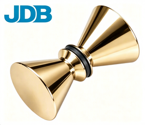 Modern Copper Glass <strong>Door</strong> <strong>Knob</strong> Handle for Bathroom Hotel &amp; Mall Use-Easy Installation - Product Image 1