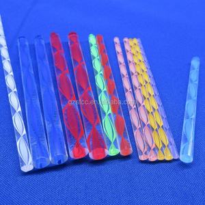 Barre en acrylique extrudé PMMA avec lignes colorées en spirale à l'intérieur - Product Image 6