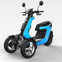 Scooter Eléctrico V28 de 72v y 3000w, Triciclo de Carga con Tres Ruedas y Reversa
