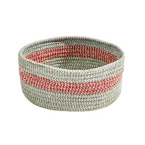 Panier en jute et en herbe marine moderne de qualité supérieure avec poignées pour le rangement des épices dans la cuisine, couleur et taille personnalisables - Product Image 1
