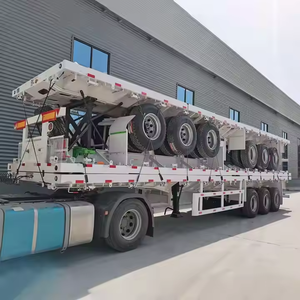 Semirremolque de Plataforma Plana de 20/40 Pies para Contenedores, para el Mercado del Sudeste Asiático, Material de Acero Duradero - Product Image 5