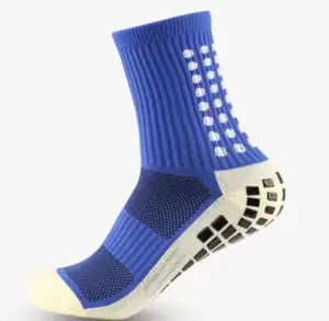 High Quality Cheap Breathable Men Sport Non-slip Trampoline Basketball Football Soccer Terry Custom Design Socks