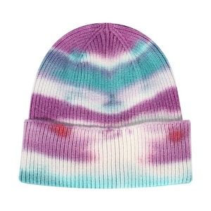 New Trend Winter Knitted Daily Tie Dye <strong>Beanie</strong> Colorful Tie Dye <strong>Beanies</strong> - Product Image 4