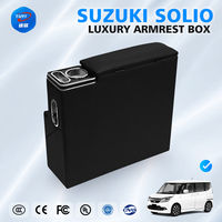 Boîte de rangement pour accoudoir de console centrale, amélioration de l'intérieur de la voiture, accessoires pour Suzuki Solio, conduite quotidienne