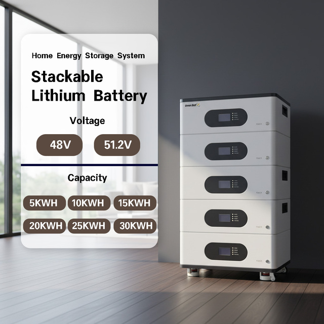 Solar Energy Storage System 48V Stackable Hybrid Grid Floor Standing Lithium Battery 5kWh to 30kWh LiFePO4