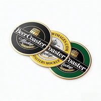 Sottobicchieri in Carta Assorbente Personalizzati per Birra e Bevande, Basso MOQ, Sottobicchieri Monouso in Cartone Spesso con Stampa in Rilievo