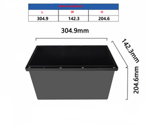 ES12-105F 12V105AHネジ取り外し可能なABSプラスチック製の空のバッテリーボックスプリズムバッテリーLF105ケース、取り外し可能なトップカバー付き - Product Image 4
