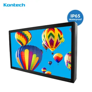 IP65 55 인치 실외 화면 디지털 드라이브 스루 메뉴 보드 방수 LCD 광고 디지털 간판 및 디스플레이