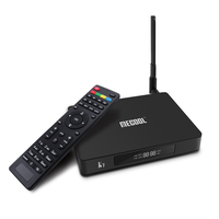 Boîtier TV Android 4K Amlogic S905X Quad Core 4 Go 64 Go Android 9 DVB T2/S2/C 5G sans fil avec garantie d'un an