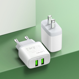 LDINO A2221 Elektronische EU/VS Stekker Snelle Mobiele Opladers Met Kabel Dubbele USB-oplaadpoort Telefoon Oplaadadapter - Product Image 3