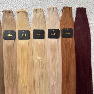 Extensions de cheveux Remy invisibles de luxe 2026 <span class=keywords><strong>ali</strong></span>, qualité professionnelle, Genius Wefts, sans retour, 50g 100g, nouées à la main, teintes - Product Image 2