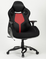 Fauteuil de jeu inclinable VANBOW avec éclairage LED RGB, fauteuil de bureau pivotant en cuir, fauteuil de course avec haut-parleurs, vente en gros