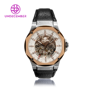 Undecember Người Đàn Ông Của Đồng Hồ Bộ Xương Tự Động Đồng Hồ Cơ Khí Phẳng Sapphire 5 ATM Chống Nước Cơ Khí Sang Trọng Đồng Hồ - Product Image 1