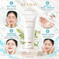 Pembersih Wajah Vitamin C Asam Hialuronat Ceramide Melembapkan Menenangkan Mencerahkan Label Pribadi OEM ODM Formula Kustom Pabrik