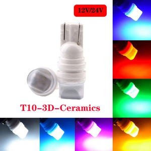 Nouvelles lampes de dégagement XTX Strobe Flash T10 2835 3SMD W5W 12V 3D Céramique 18W pour lecture et éclairage de voiture Blanc Rouge Jaune - Product Image 4