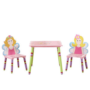 Table de fée en bois rose moderne et 2 chaises <span class=keywords><strong>pour</strong></span> l'école à la maison ou la <span class=keywords><strong>maternelle</strong></span> <span class=keywords><strong>pour</strong></span> la chambre des enfants - Product Image 2