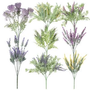 <span class=keywords><strong>Fiori</strong></span> artificiali in erba artificiale lavanda colorato floccato Bouquet <span class=keywords><strong>da</strong></span> giardino decorativo fatto <span class=keywords><strong>da</strong></span> te in <span class=keywords><strong>vaso</strong></span> disegno di simulazione fiore - Product Image 2