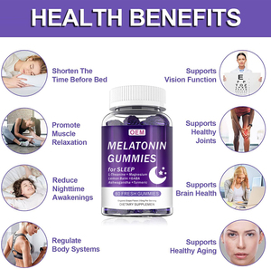 Ausreson OEM 60 pièces adulte <span class=keywords><strong>nuit</strong></span> sommeil aide mélatonine vitamines gommeuses pour les nouveau-nés et les femmes enceintes - Product Image 2