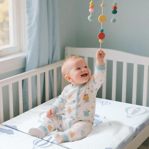 Toptan üç katlı paketi ve oyun yatak 38 "x 26", çift taraflı bellek köpük taşınabilir beşik yatak bebek yürümeye başlayan için taşıma çantası ile - Product Image 6