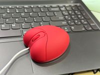 Mouse Komputer Berkabel 2026 Usb Optik Lucu Merah Bentuk Hati Super Tipis 3d untuk Teman Perempuan Anak-anak untuk Laptop PC Tablet