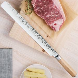 <span class=keywords><strong>Coltelli</strong></span> per feste di pasqua 12 pollici in acciaio inossidabile manico in legno Pakka roast coltello <span class=keywords><strong>da</strong></span> prosciutto <span class=keywords><strong>cucina</strong></span> Chef coltello per affettare per carne petto - Product Image 5