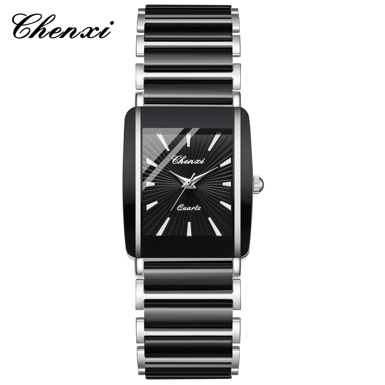 Montre noire pour hommes