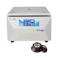 Centrífuga de Sobremesa Universal Hengnuo 3-20N de Alta Velocidad, 20000 rpm, 29060xg, Certificación CE, Capacidad 4x250ml, Garantía de 36 Meses, Bajo Costo