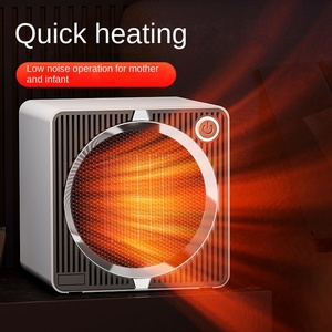 Household Portable Ceramic PTC Electric <strong>Heater</strong> 500W Overheat Protection Tip-Over Protection Small Size Manual Control Room - Product Image 1