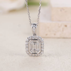 Colgantes de Diamantes Naturales Sólidos de Oro Blanco de 18K de Alta Calidad, Certificados por GIA, Corte Brillante Clásico, Entrega Rápida, Perfectos para Uso Diario - Product Image 3