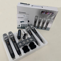 Microphone sans fil Audio vert GAW-RM50 4 canaux UHF Microphone de poche professionnel pour fête karaoké église spectacle Meeti
