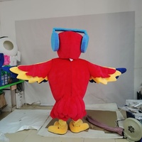 Costumes de mascotte perroquet rouge en peluche personnalisés Blue Sky pour adultes, pour fêtes