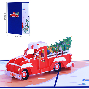 Tarjeta de Felicitación Navideña con Diseño Nuevo, Tarjeta de Felicitación Emergente 3D con Diseño de Papá Noel, Tarjeta Postal 3D con Sobre - Product Image 2